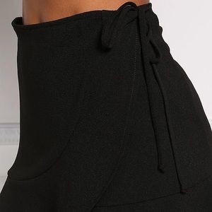 Nasty Gal Black Tie Skirt